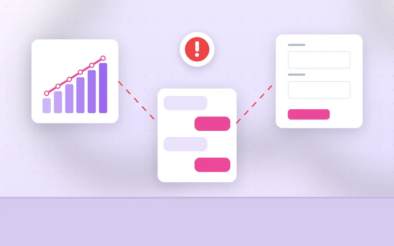 A laptop and phone display disconnected app icons symbolizing fragmented marketing integrations
